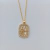 Collier doré sagittaire acier inoxydable – Image 2