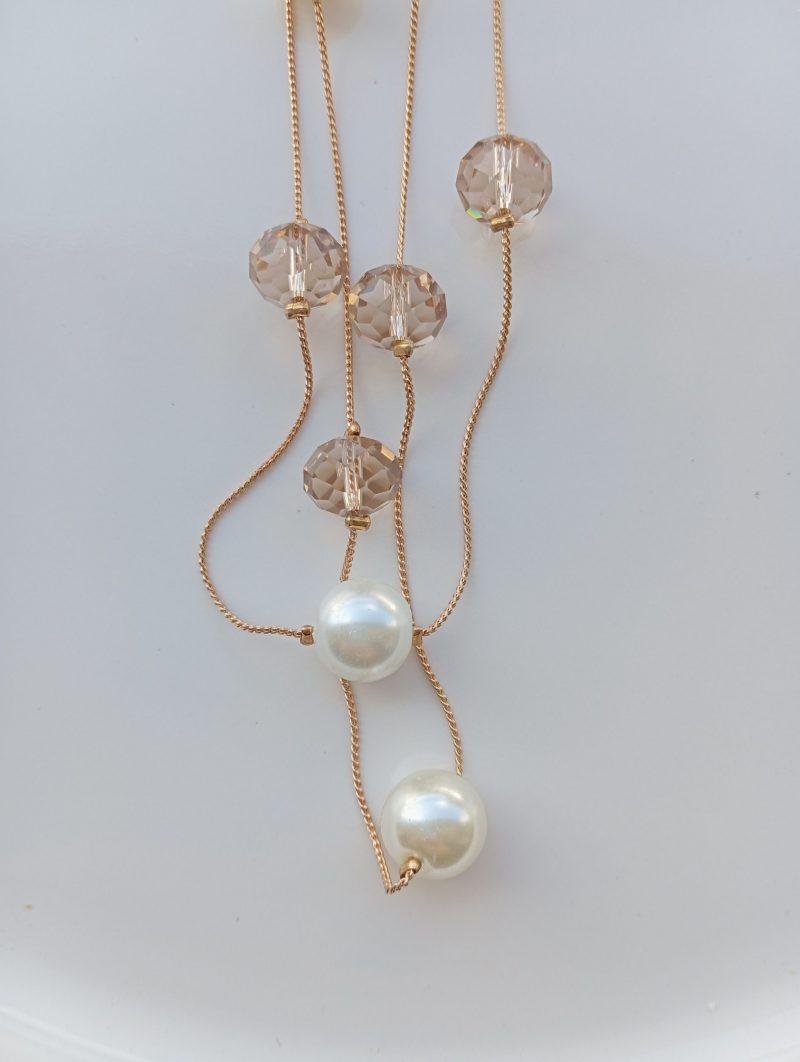 Collier sautoir en perles