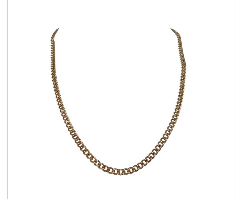 Collier en maille doré acier inoxydable
