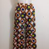 Pantalon droit marron à motif géométrique Toupy – Taille S – Image 2
