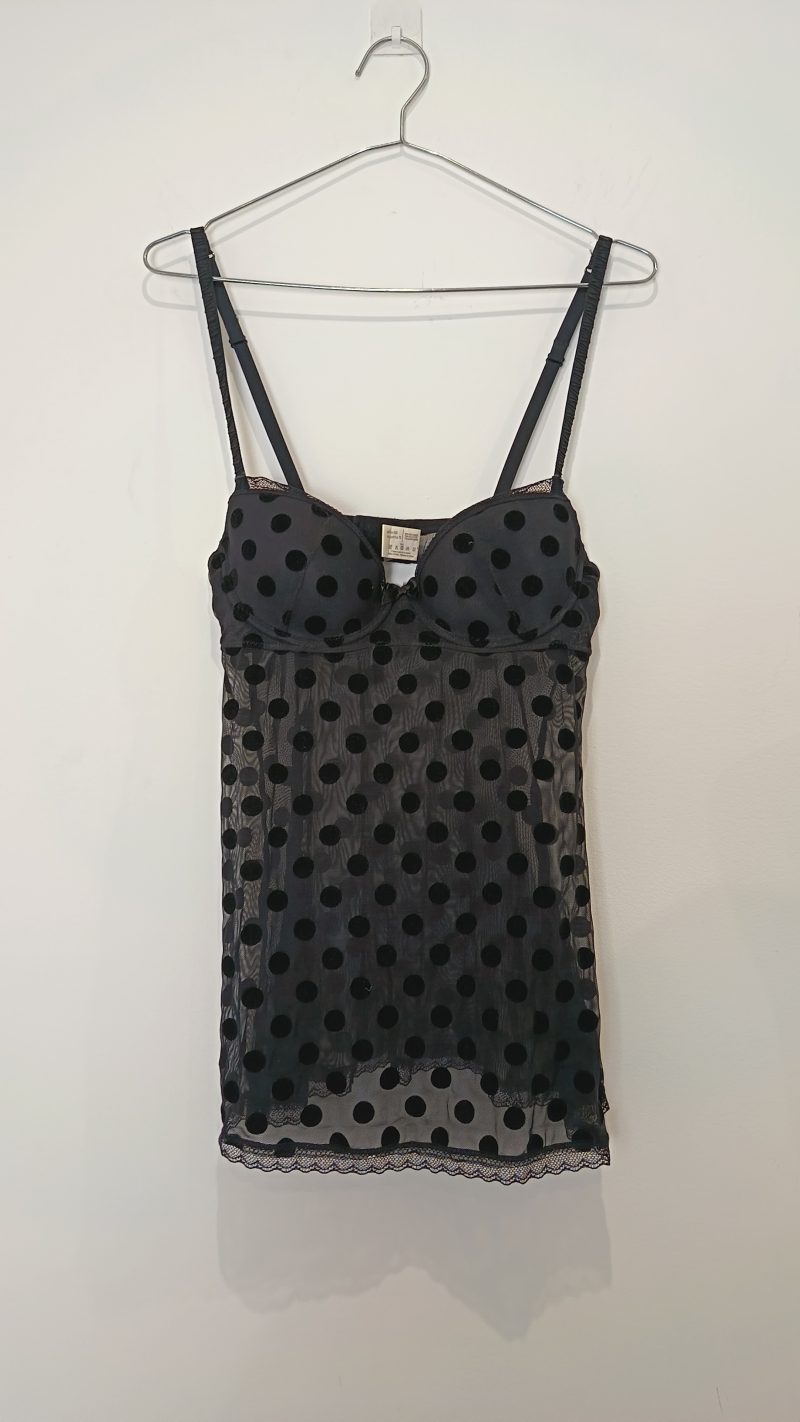 Nuisette Babydoll à pois Monoprix 85 B